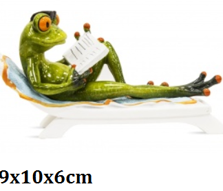 Konn raamatuga lamamistoolil 19cm