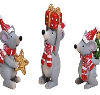 Rott jõulu  6 cm  3 eri