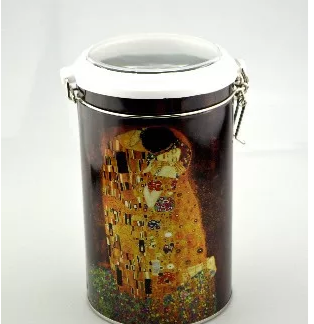 Metallist kohvipurk Klimt klambriga 10,5x19cm