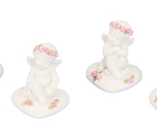 Ingel 4 cm südamel roosipärjaga