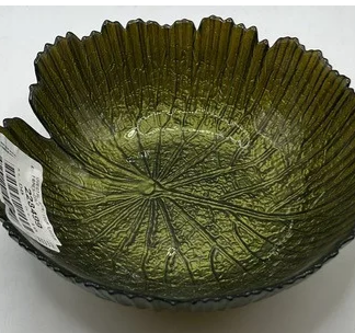 Klaasist kauss roheline Lotus 15  cm