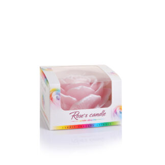 Küünal roosa roos  värvi muutev 7,5*12,5cm