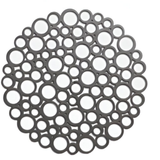 Valamurest Bubble ümar  natura 30x30x0.3 cm